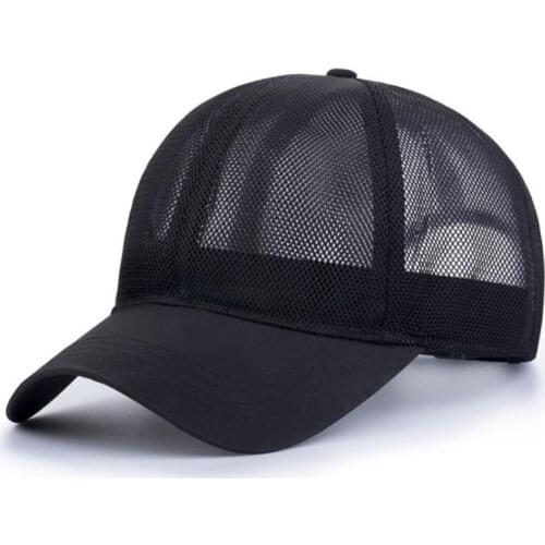 Mesh Cap Spring Summer Sun Cap for Men Women Breathable Baseball Cap Solid Plain Adjustable Trucker Cap Men Women Sun Hat