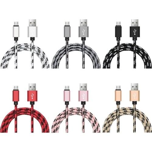 Hot 25cm 1M 2M 3M 8pin Fabric USB Cable Data Sync Charger Adapter For iPhone 11 12 Pro Xs Max XR X 6 7 8 Plus 5 300pcs