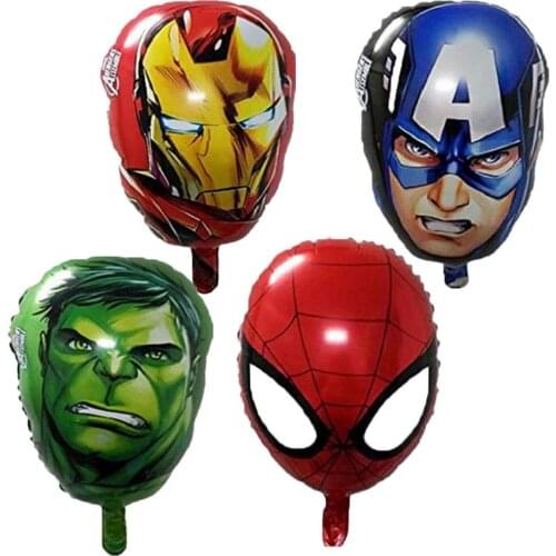 Spiderman Iron Man Captain America Hulk Foil Balloons Super Hero Birthday Party Decoration Supplies Childrens Gifts Air Toys