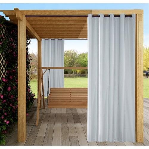 1/2Pcs Pergola Outdoor Curtain Panel Drapes Blackout Curtain Waterproof Outdoor Minimalist Style Patio Balcony Thermal Insulated
