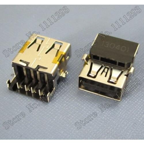 10pcs/lot 2.0 USB Jack Socket Connector for Asus X200CA X200MA X55 X55C X55V X55VD X55U etc USB2.0 Port