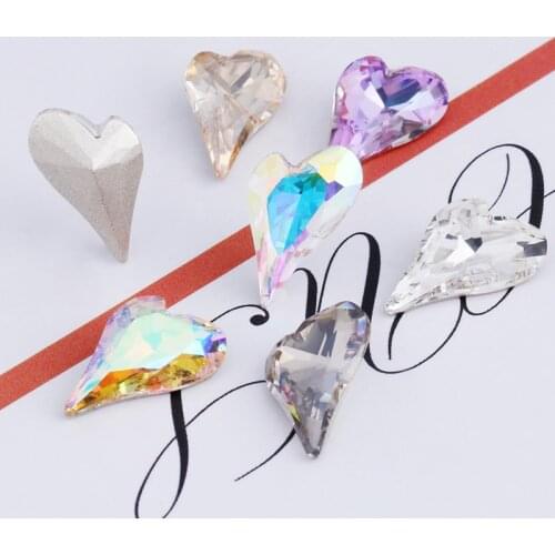 10pcs Pointback Glass Strass Crystals High Quality DIY Art Crafts AB Colors Glue On Nails Crystal Stone New Arrival