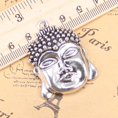 20pcs Charms buddha head 40x30mm Antique Pendants,Vintage Tibetan Silver Jewelry,DIY for bracelet necklace