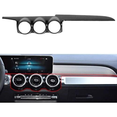 Carbon Fiber Car Central Control Dashboard Air Vent Trim Cover for Mercedes Benz GLB X247 Class 2019 2020