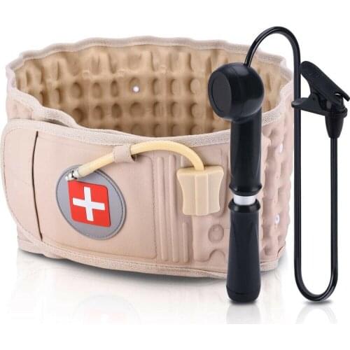 2020 Decompression Lumbar Support Belt Waist Air Traction Brace Spinal Back Belt Backach Pain Relief Device for Women Men