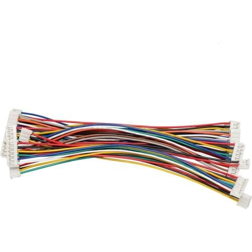 15CM 24 AWG EH2.54 EH 2.54MM EH2.54 EH 2P/3P/4P/5P/6 Pin Female & Female Double Connector with Cable 1007