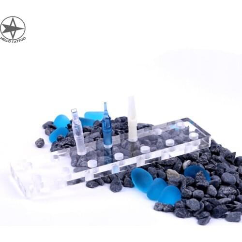 2Pcs Tattoo Cartridge Needle Stand Show Shelf Needle Holder Tattoo Accessories Supplies Tattoo Permanent Makeup Needle Holder