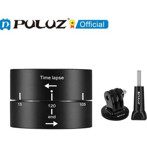 PULUZ Camera Time Lapse For GoPro Hero6 360 Degrees Panning Rotation 120 Minutes Smartphones Stabilizer TimeLapse For Go Pro