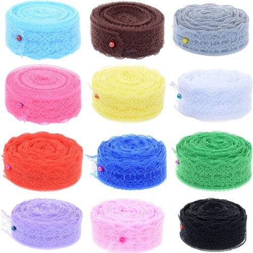 Lace Ribbon Roll Tape Clothing wedding dress jewelry Embroidered Net Lace Trim Fabric For Sewing Decoration