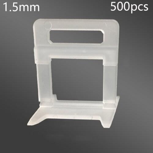 500Pcs 1.5mm Tile Leveling System Levelling Spacers Flooring Tiling Tool For Suit Household System Floor Tile Kits Tools