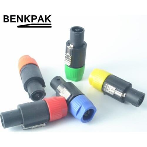 Speakon NL4FC Blue 4 Pin Male Plug Compatible Audio Cable Connector OT8G VE028 P0.11