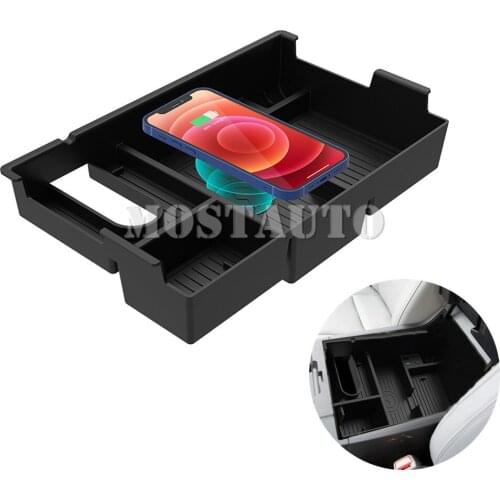 The Phone With QI Wireless Charging For Toyota Tundra Wireless Car Charger Phone Fast Charging Storage Box 2007-2021