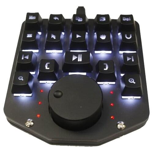 Dark Night Black Self-Definition Non-Linear Editing Keyboard Clip Controller