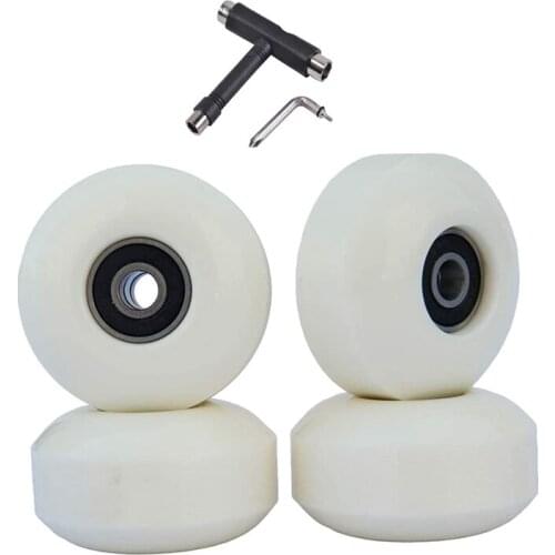 Top!-Skateboard Wheels with Bearings 52mm Street Wheels Skateboard Tricks (Set of 4)
