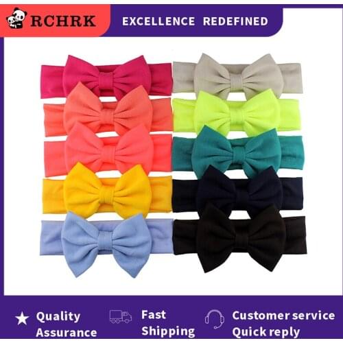 Newborn Headband Cotton Solid Bow For Girl Rabbit Ear Hairbands Turban Knot Headband Kids Accessoire Faixa Cabelo Para Bebe