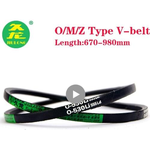 JIULONG Wrapped V-Belt Z/O/M Type Conveyor Belts Rubber Black Machinery Drive Z864/889/900/914/940/950/965/991/1000/1016 V- Belt