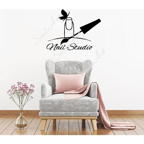 Fun Manicure Wall Art Decal Wall Stickers Pvc Material For Kids Rooms Sticker Mural