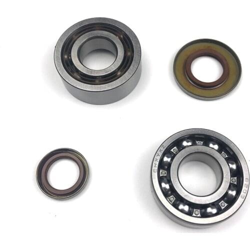Replacement Metal Crankshaft Crank Bearings & Oil Seal Kit Spare Part For Stihl MS660 066 Chainsaw Lawn Mower Repair Accessories