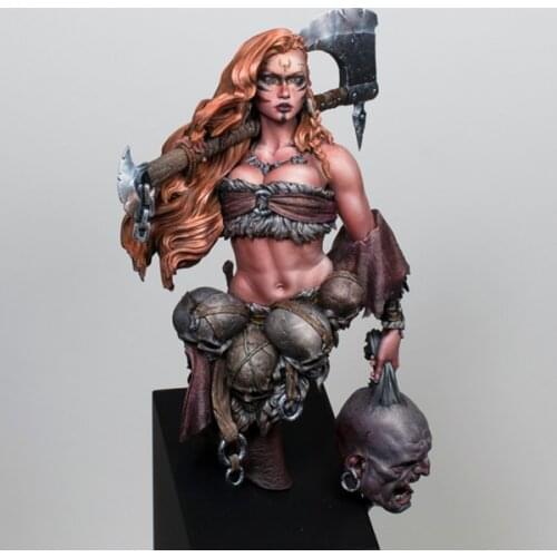 1/12 ancient woman warrior with axe bust (NO BASE ) Resin figure Model kits Miniature gk Unassembly Unpainted