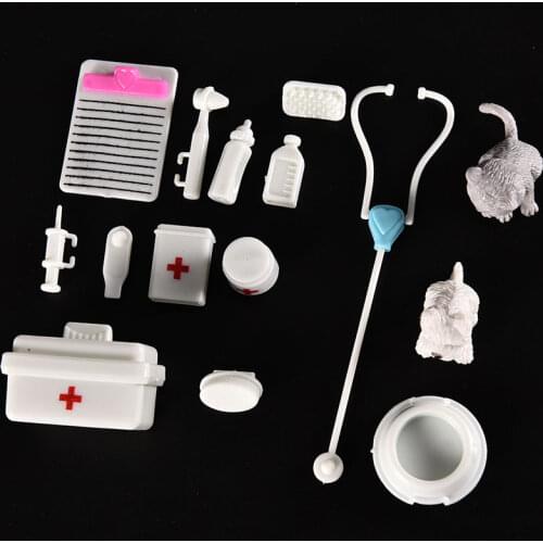 1set Medical Kit for Dolls Baby Toys Best Christmas Gifts Medical Kit Pet Toys Best Gifts HOT SALE Doll Medical Supplies