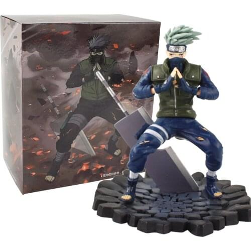 15cm Anime Naruto Shippuden Hatake Kakashi with Broadsword PVC Action Figure Collection Model Toy for Kids