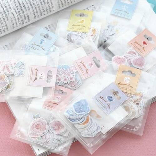 60 pcs/pack Fresh Style Watercolor Label Stickers Set Decorative Stationery Stickers Scrapbooking DIY Diary Album Stick Lable