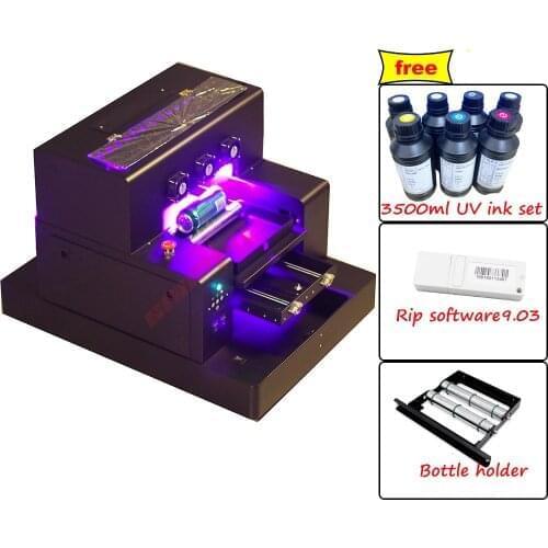 Automatic A3 UV Printer A3 Print for Glass Phone Case Wood Metal Bottle Multifunction LED Digital UV Flatbed Printing Machine