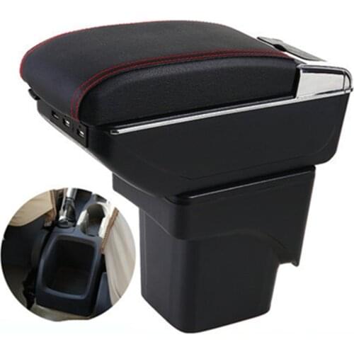 Car Armrest For Ford Focus 2 Mk2 2005-2011 Rotatable Center Centre Console Storage Box with ashtray