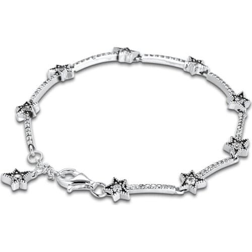 CKK Silver 925 Jewelry Celestial Stars Bracelet For Women Gift Sterling Silver Original Bracelet