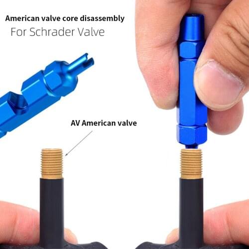 Double-head Bicycle Wrench Valve Core Disassembly Tool Multifunction Valve Core Removal Tool Wrench Disassembly Tubeless Tool