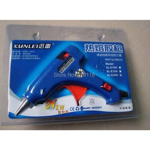 High quality 20W Hot Melt Glue Gun With indicator 20pcs 7*100mm Glue Stick As Gift Minitype Free Shipping ,jq001