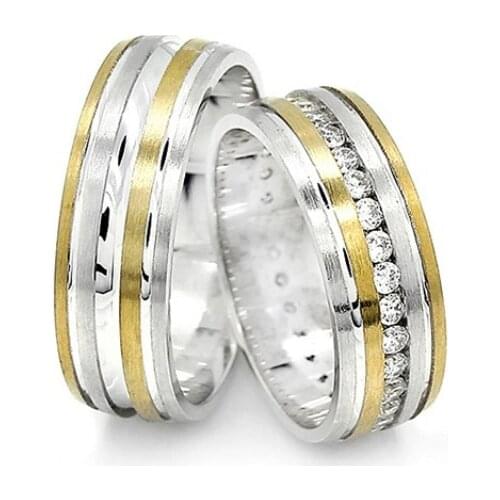 Couple Wedding Ring Sterling Silver 925 Woman And Man Luxury Jewelry Bands Engagement Anniversary Anatolian Civilization Models