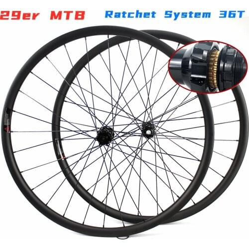 HULKWHEELS 29er MTB Carbon Wheelset XC AM M14 Ratchet System 36T Hub Match Seven Types Of Rim Cross Country All Mountain Bike