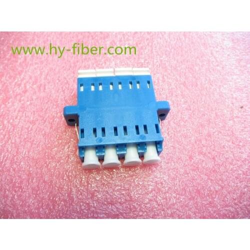 LC/PC Quad Shutter Fiber Optical Adapter One Piece Type