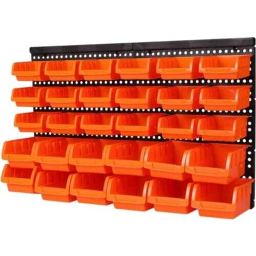 Hardware Tools Hanging Plate Garage Workshop Storage Rack Screw Wrench Classification Parts Box Parts Box Instrument Box