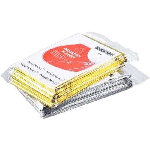 New Emergency Sleeping Bag Emergency First Aid Sleeping Bag PE Aluminum Film Tent For Outdoor Camping Hiking Sun Protec