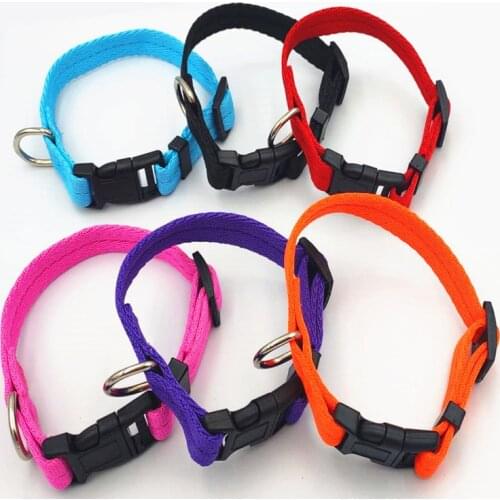 Hot Pet Collar Cute Little Footprints Adjustable Necklace Nylon Polyester Puppy Cat Supplies 7 Colors