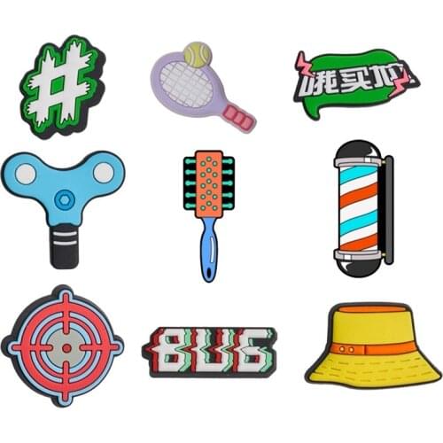 1Pcs PVC Shoe Charms Shoe accessories Shoe decoration Shoe Buckles Accessories Fit Wristband/Croc JIBZ W4406