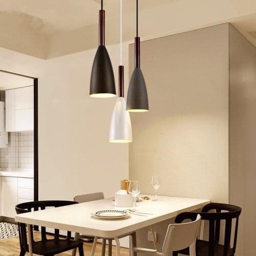 Bedside Hanging Lights Denmark fish line bedroom Led lamp modern minimalist kitchen restaurant three head E27 Pendant Light