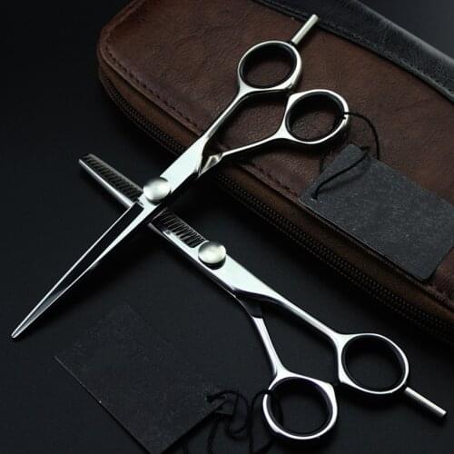 Professional 5.5 & 6 inch Upscale japan 440c cut hair scissors set scissor thinning shears cutting barber hairdressing scissors