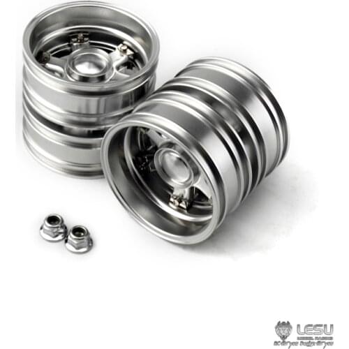 Metal LESU Rear Wheel Hub for 1/14 Dumper TAMIYA Model RC Tractor Truck DIY Dumper