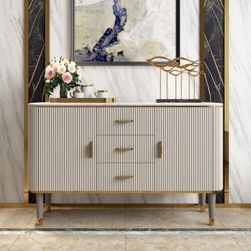 Light luxury simple sideboard restaurant tea station TV cabinet storage entrance hall cabinet console table