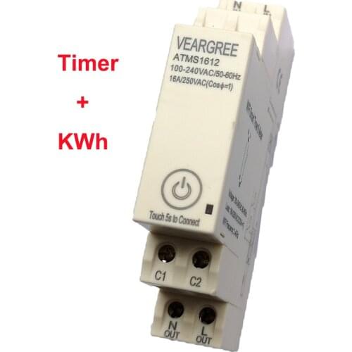 ATMS1612 16A 250VAC Wifi Smart Time & Electricity Meter Tuya APP Timer