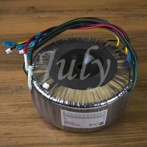 1200W toroidal transformer 220v to double 56v two groups + single 12v three groups, pure copper wire high-power transformer