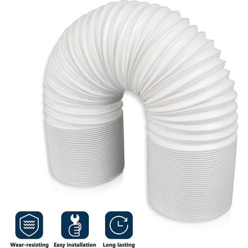 Universal Flexible Exhaust Hose Tube Mobile Air Conditioner Window Vent Pipe 13/15cm Diameter Portable Exhaust Hose Tube#g4