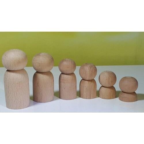 ZtsPeg Baby 6'lı Family Set paintable decorative objects декоративные предметы под роспись