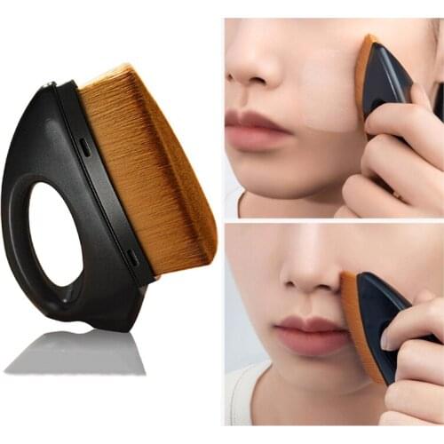 1Pc Short Handle New Style Foundation Brush Make Up Brushes for Liqiud Foundation BB Cream Iron Shape Foundation Makeup Brush