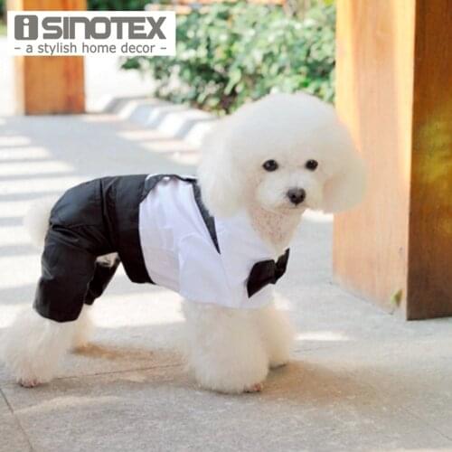 1 PCS/Lot Western Style Pets Suit & Bow Tie Small Pet Dog Clothes Puppy Apparel Jumpsuit