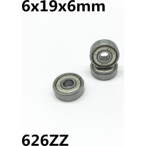 10Pcs 626ZZ R-1960ZZ 6x19x6 mm Deep groove ball bearing Miniature bearing High quality High speed Advanced 626Z