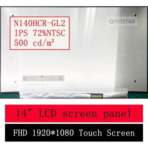 14" Slim LED matrix For Lenovo thinkpad P14S laptop lcd Touch screen panel N140HCR-GL2 72%NTSC 500cd/m²